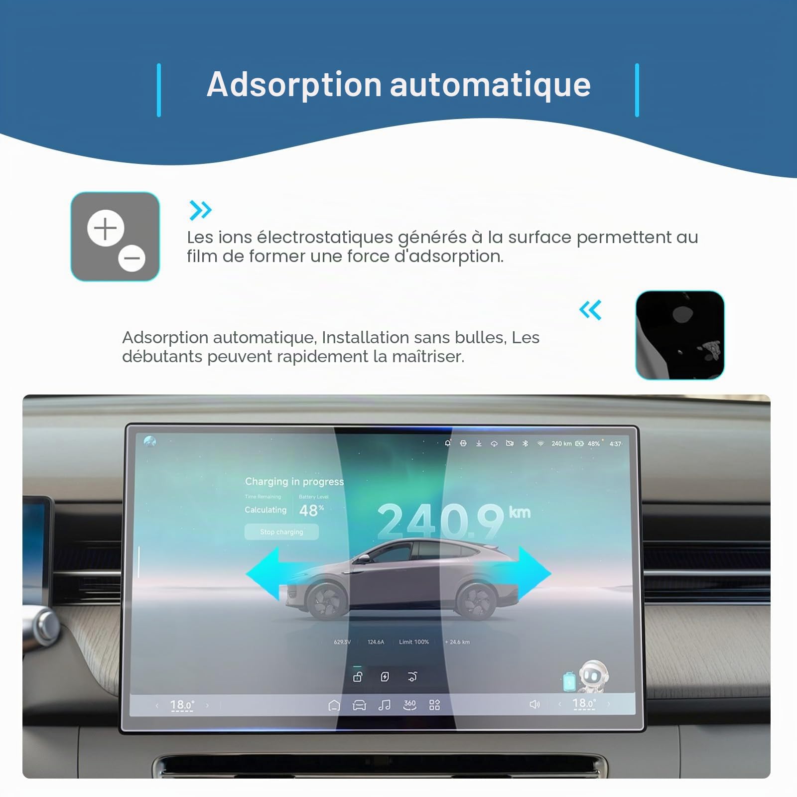 GAFAT Compatible avec le nouveau film de protection d'écran de navigation 2025 Xpeng G6 2026 2027 15,6", en verre trempé pour écran tactile X peng 2026 15,6", accessoires Xpeng G6, HD, résistant aux