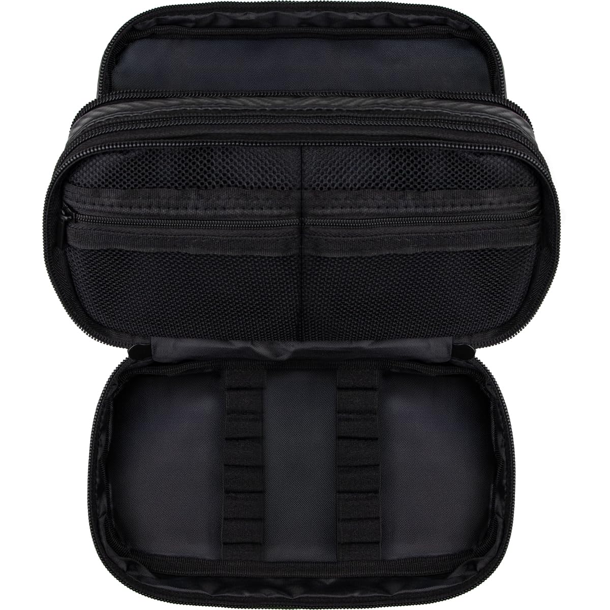 Bull's Carbon Wallet Darttasche – Dart Case für 6 Darts, 9 Molded Flights & Zubehör – Premium Dart Etui in Carbon-Optik