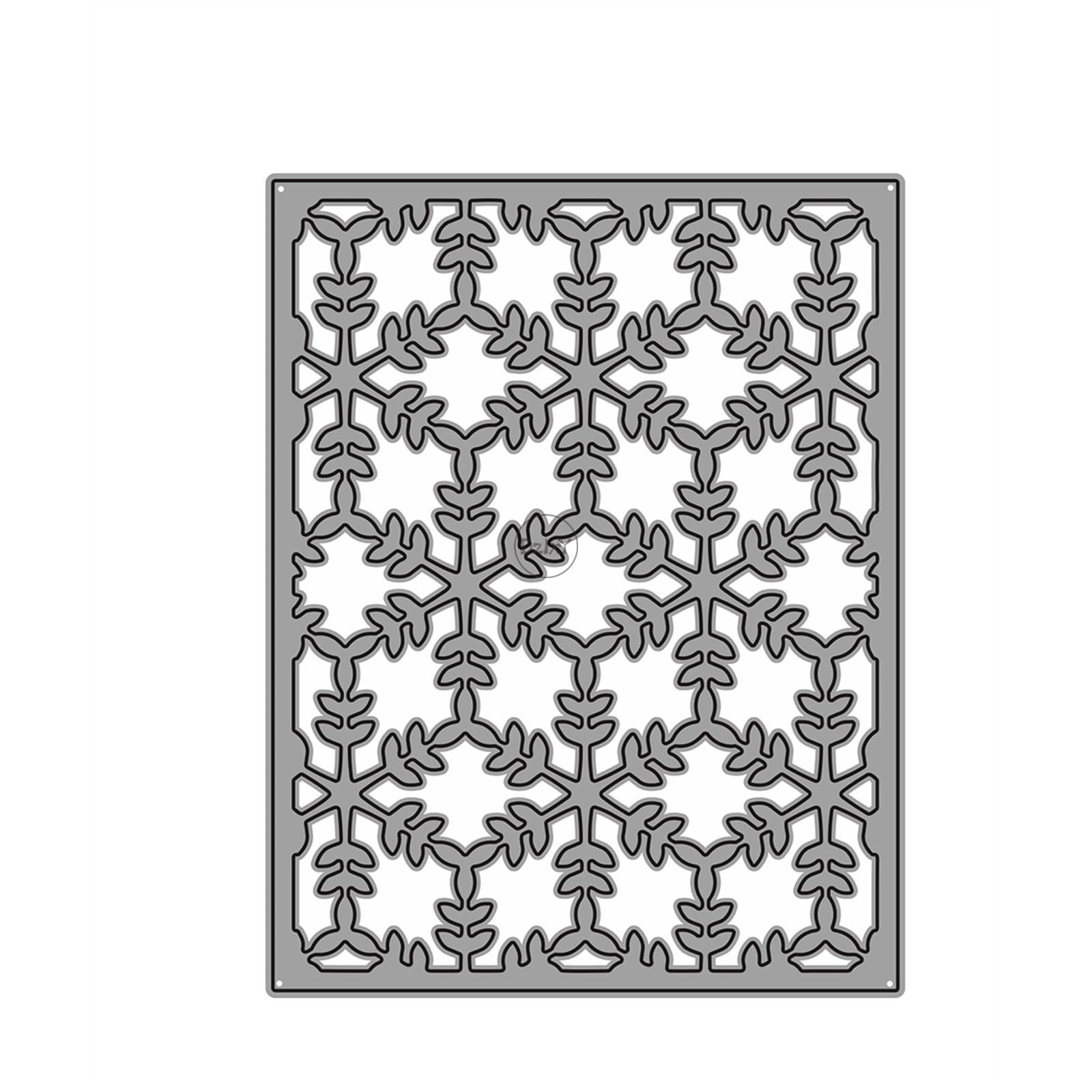 DzIxY Flower Grid Background Metal Cutting Dies for Card Making Kit Embossing Paper Die Cuts Scrapbook Machine Stencils Storage Pockets Supplies — image 1