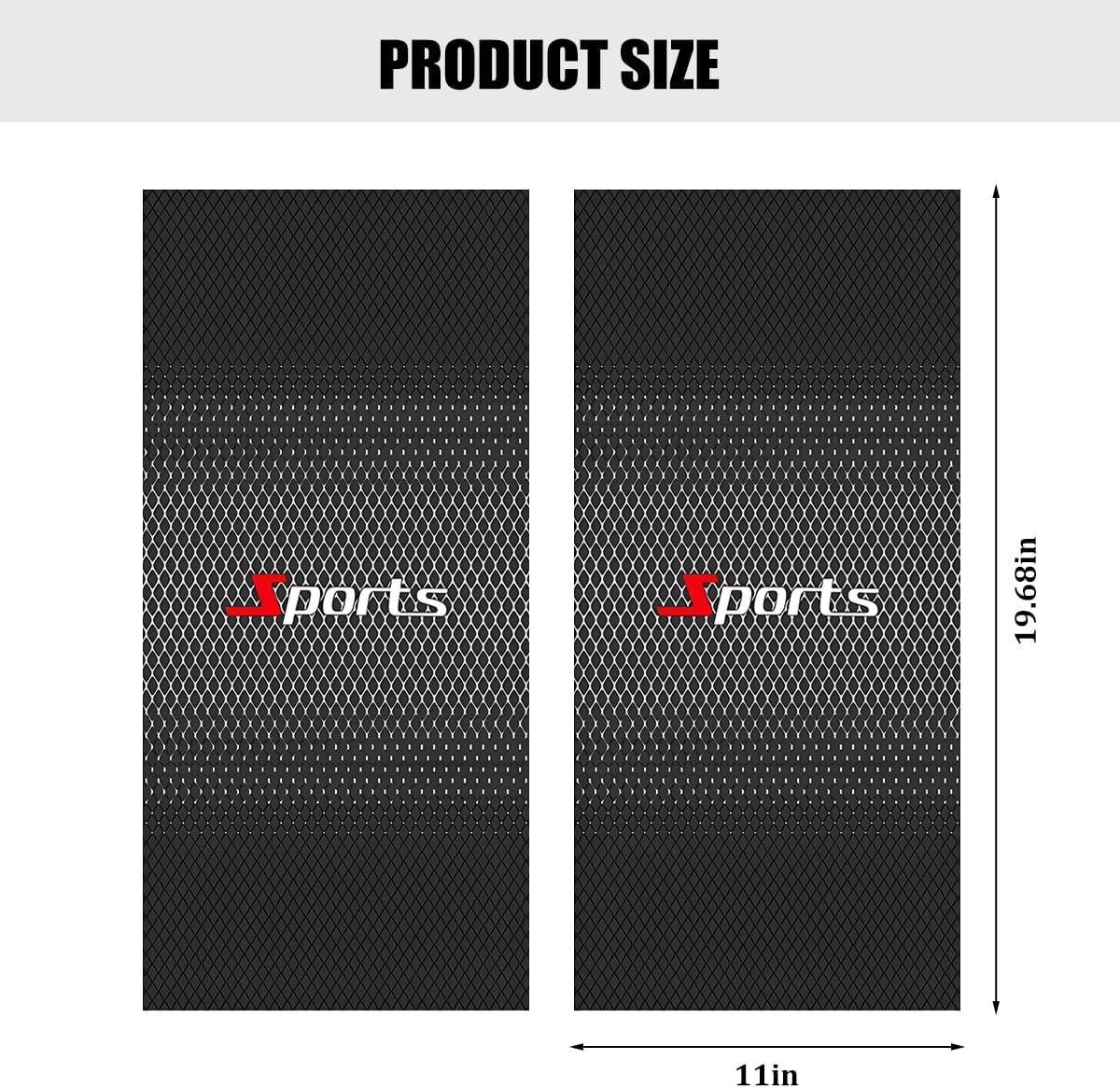 2 Pack B-Pillar Scratch Cover Decal Stickers, Sport Style image 2