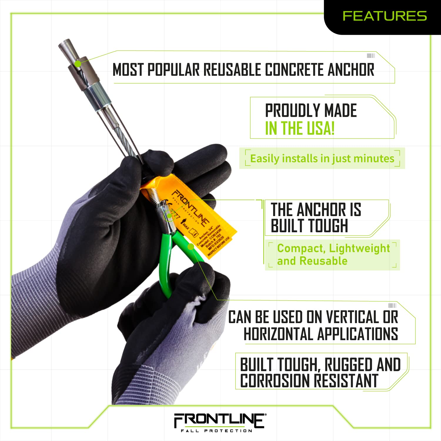 Amazon.co.jp: Frontline COB345K 再利用可能 5K コンクリートと