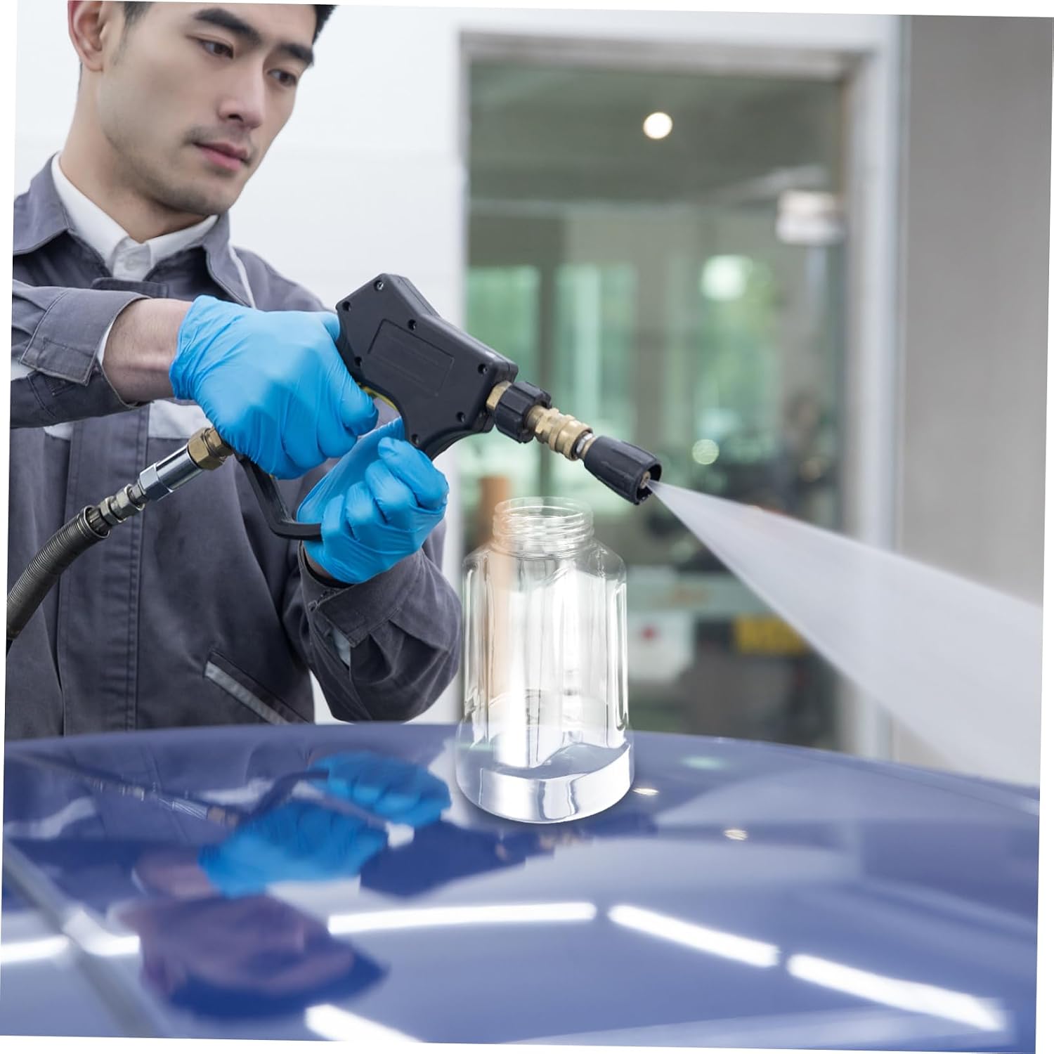 Foam Spray Gun Mist Sprayer for Car Wash Garden Hose Cleaning Accessories Bubble Bottle Foamer Pot