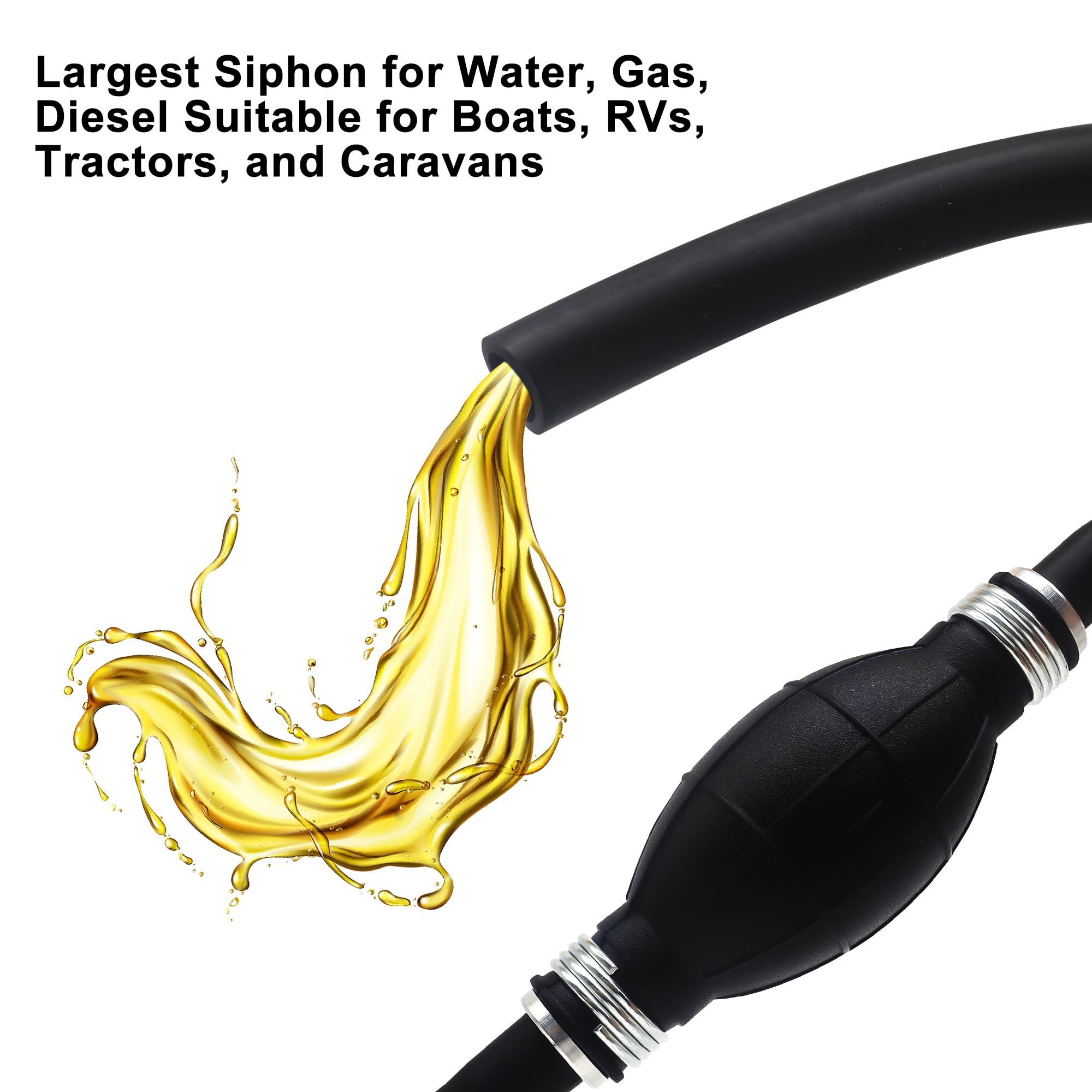 O/B Standard Fuel Line Assembly - 6' X 3/8" For Outboard Motors - Foto 12