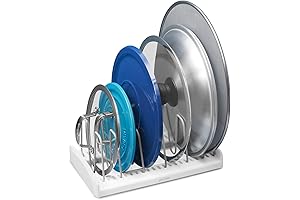 YouCopia Lid Organizer for Storing Pots and Pans Inside Kitchen Cabinets