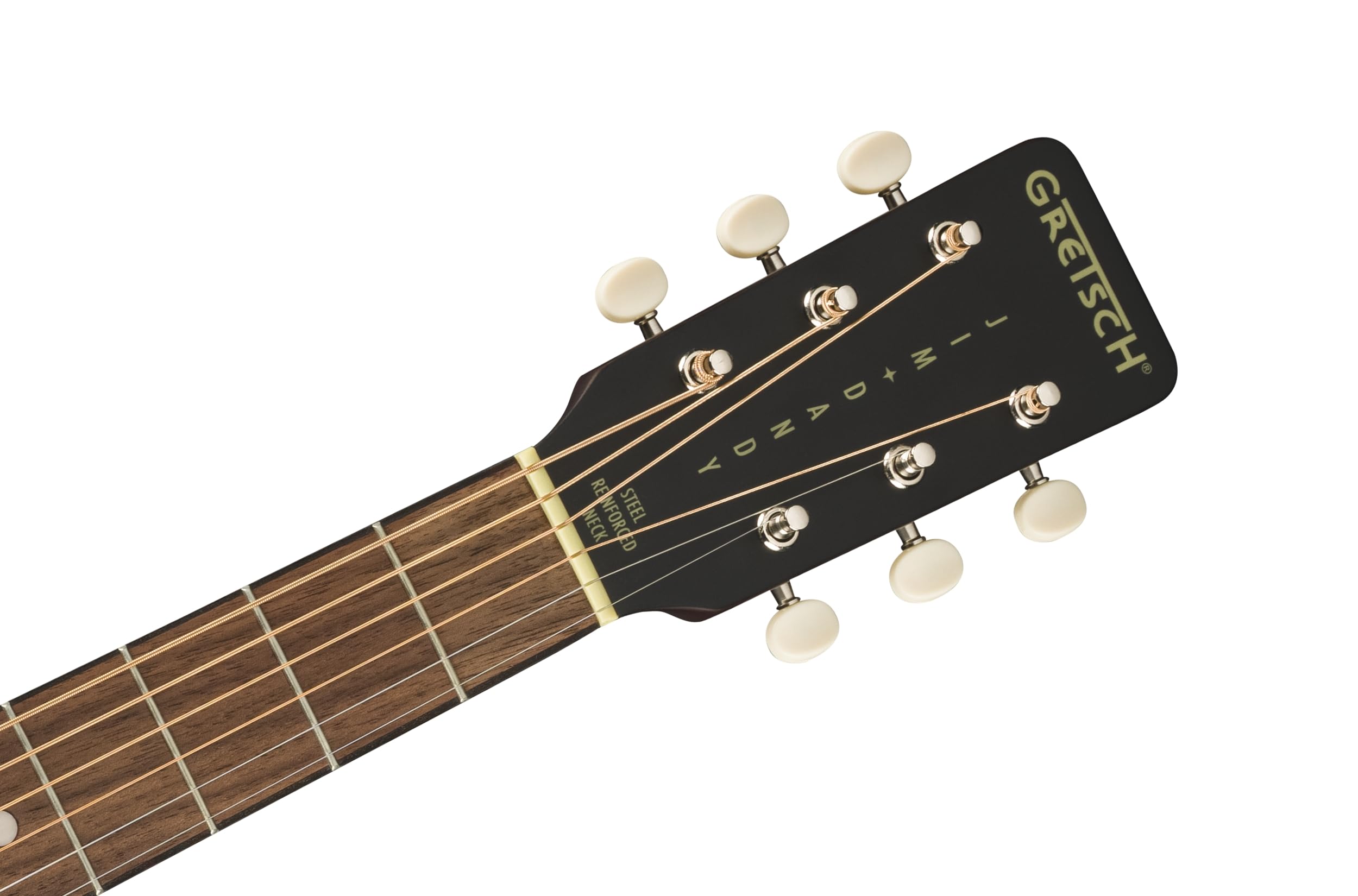 Gretsch Jim Dandy Deltoluxe Parlour Akustikgitarre, Vintage-Design, Walnussgriffbrett, Schwarz