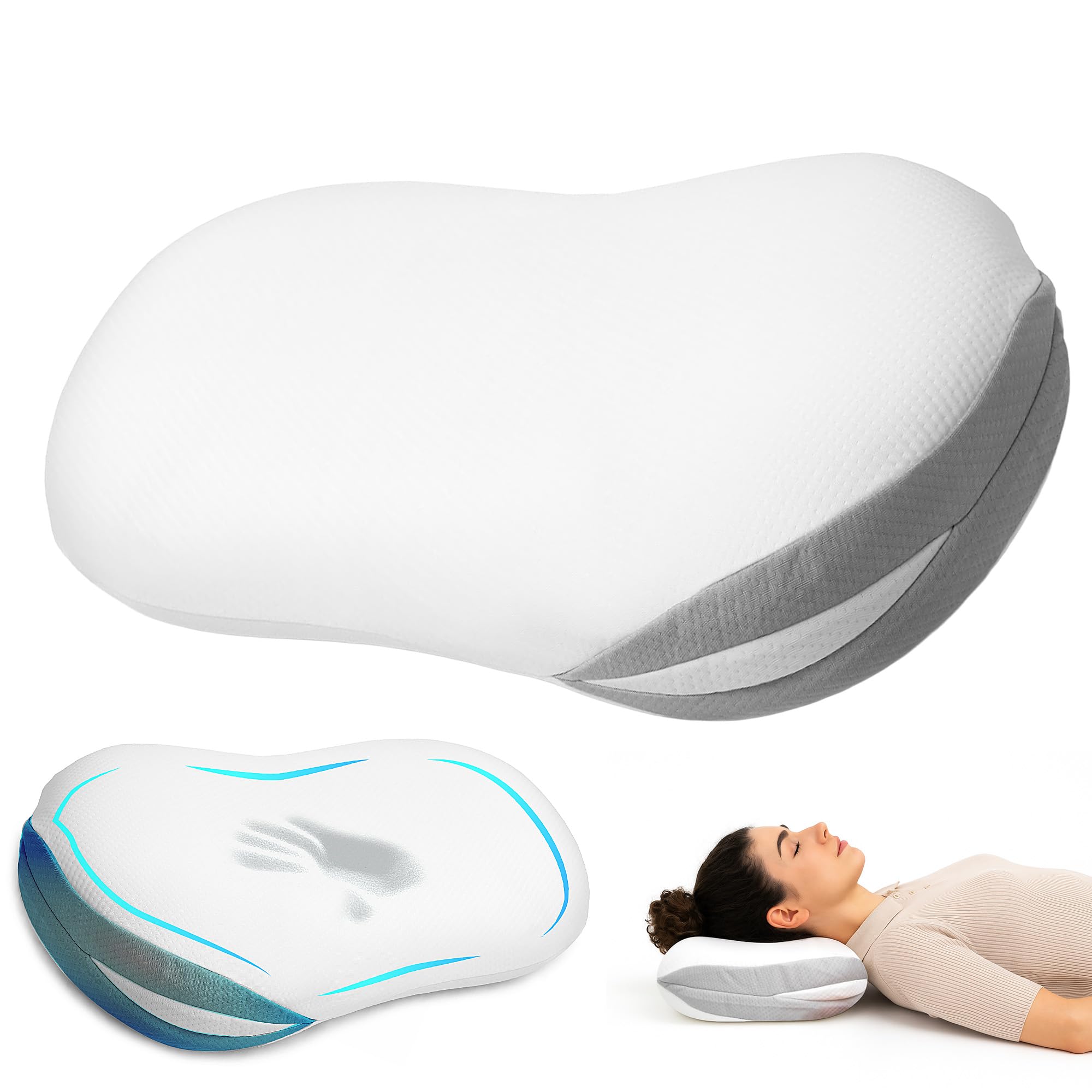 Oreiller ergonomique MKS Cloud Deep Sleep contre les douleurs cervicales au réveil