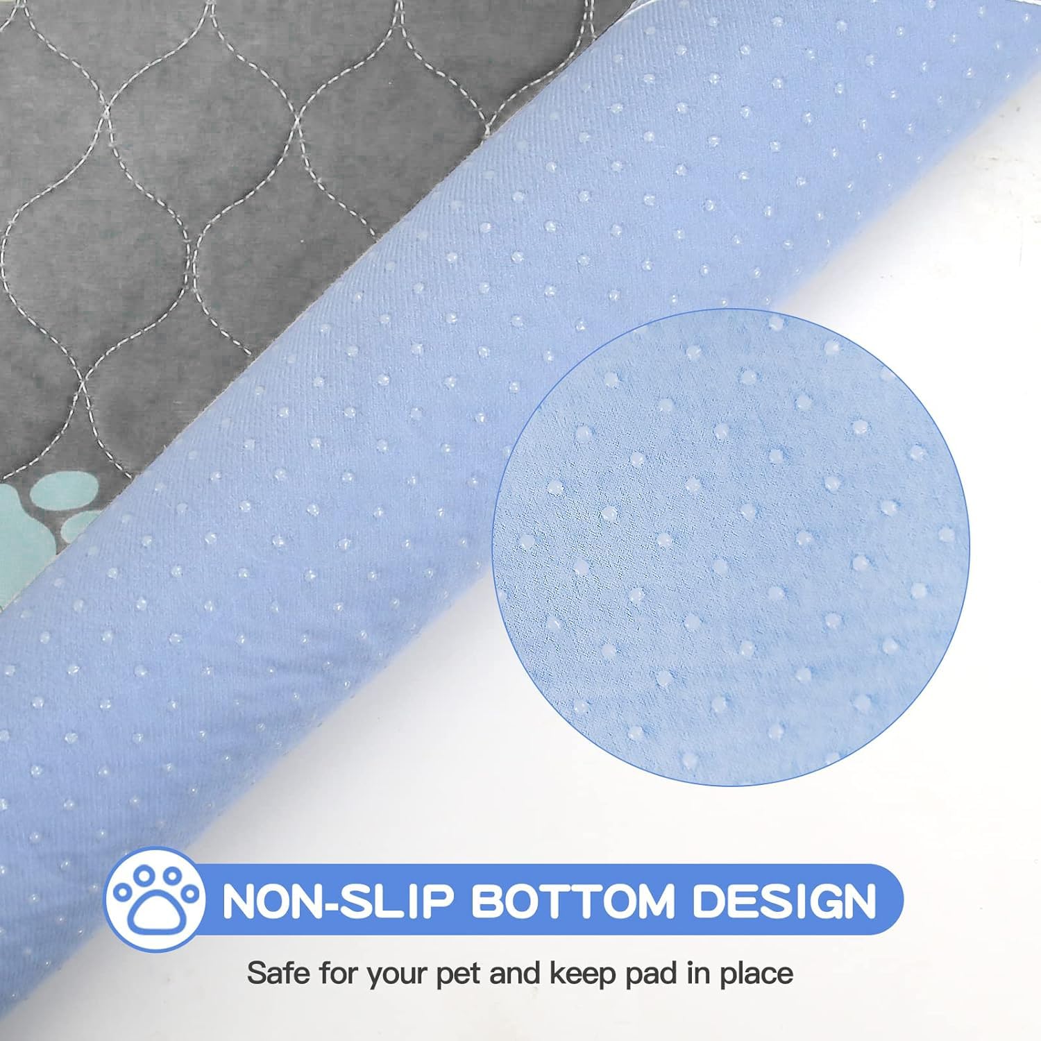 Aitmexcn Almohadilla lavable para orina de cachorro, 2 unidades, 100 % impermeable, alfombrilla de entrenamiento para cachorros y perros mayores, almohadillas reutilizables de secado rápido para