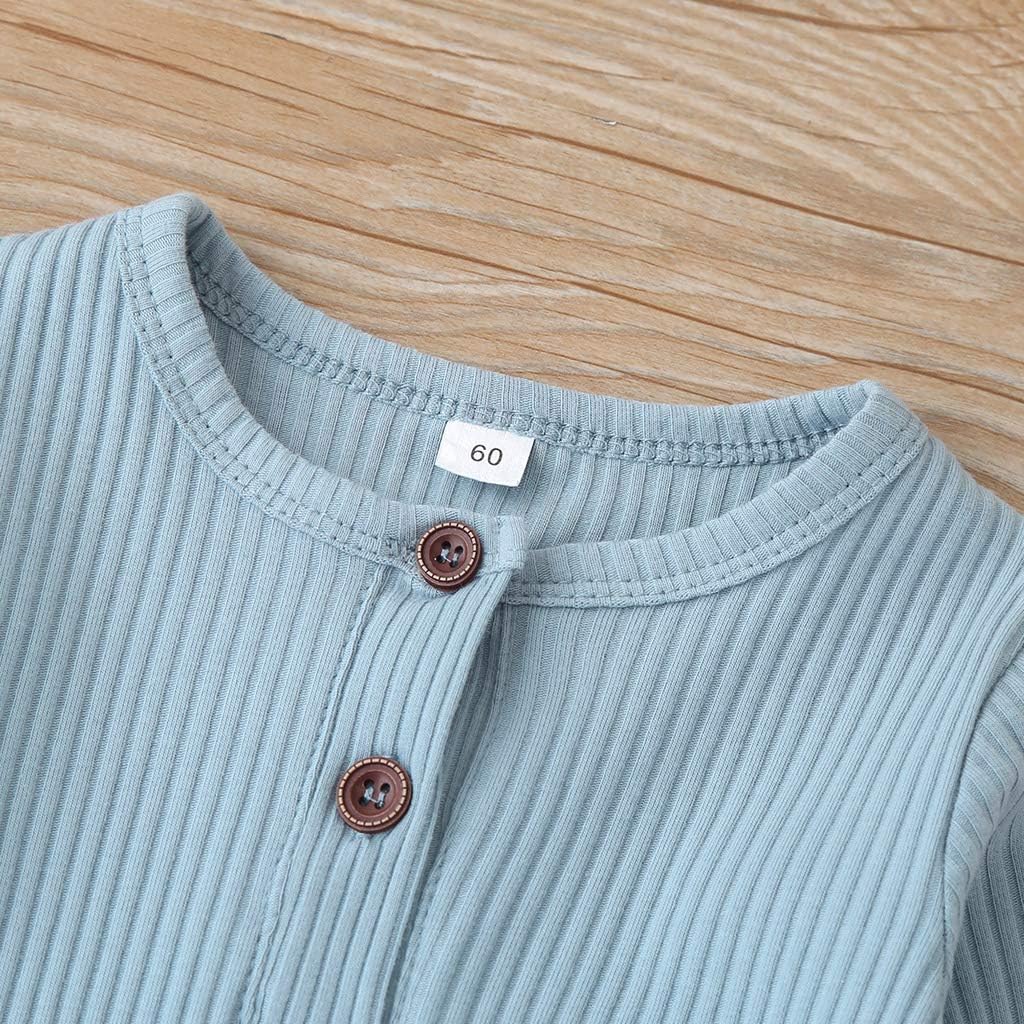 Newborn Baby Boy Girl Knitted Romper Jumpsuit Solid Long Sleeve Legging Bodysuit Playsuit Clothes Winter 0-18M - Image 4