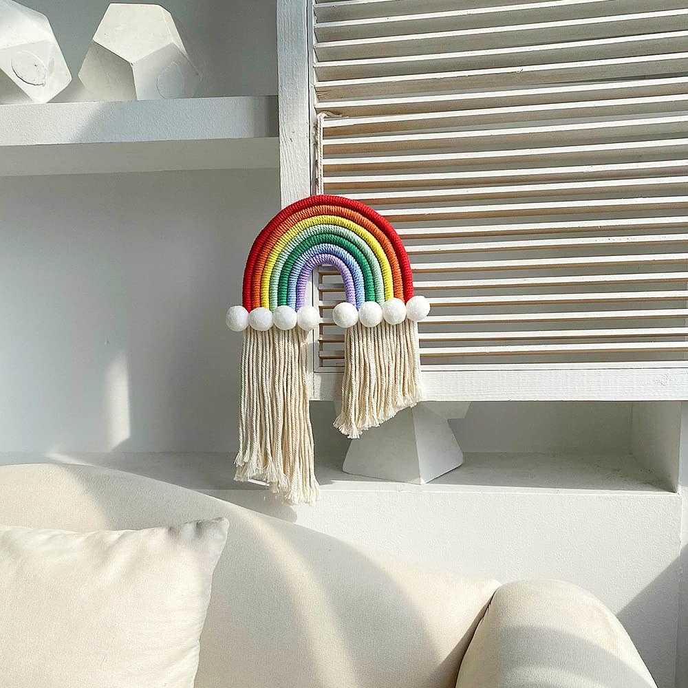 Tiardey Bohemian rainbow charm for Cars Baby Nursery, Children’s Bedroom & Home Decor - Red rainbow - Image 3