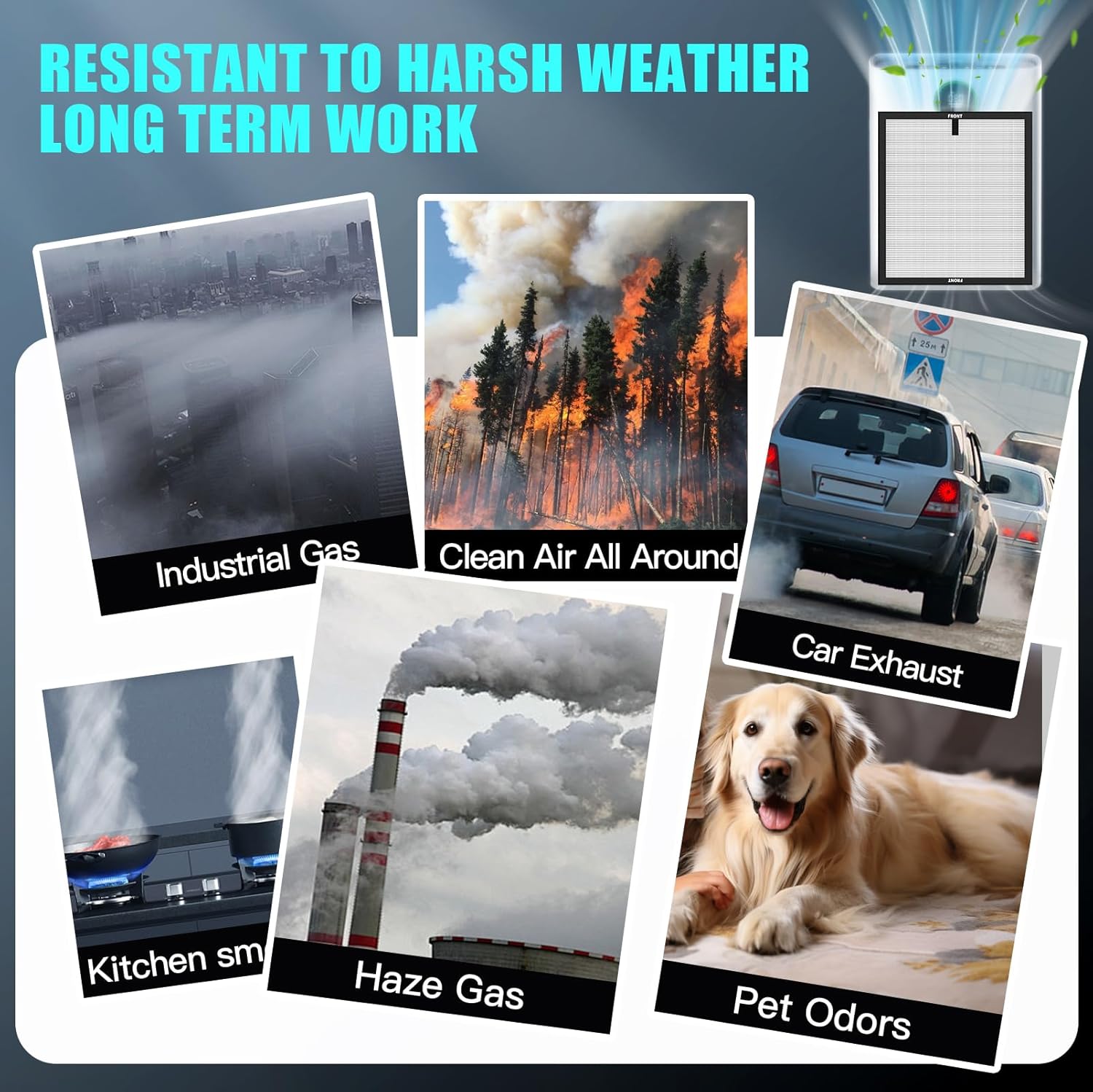 Replacement Filter Compatible with ECOSELF HAP603 Air Puri-Fier, 2-in-1 H13 Grade Filter with Active Carbon, 2 Pack HAP603 Filter, White - Image 4