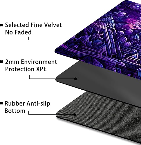 Miniatura 54 de MTG Playmat, Free Storage Bags, 24 x 14 Inches, TCG & Board Game Mat with Zones