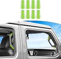 Vista 18 de RT-TCZ para Wrangler JL A B Pillar Manijas de Agarre Cubierta Moldura Púrpura para Jeep Wrangler JL JLU Gladiator JT 4 Puertas 2018-2023 Accesorios