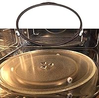 Vista 5 de Anillo giratorio de microondas de 7 pulgadas, anillo de rodillo de microondas, soporte para bandeja de placa de vidrio, anillo interior de repuesto