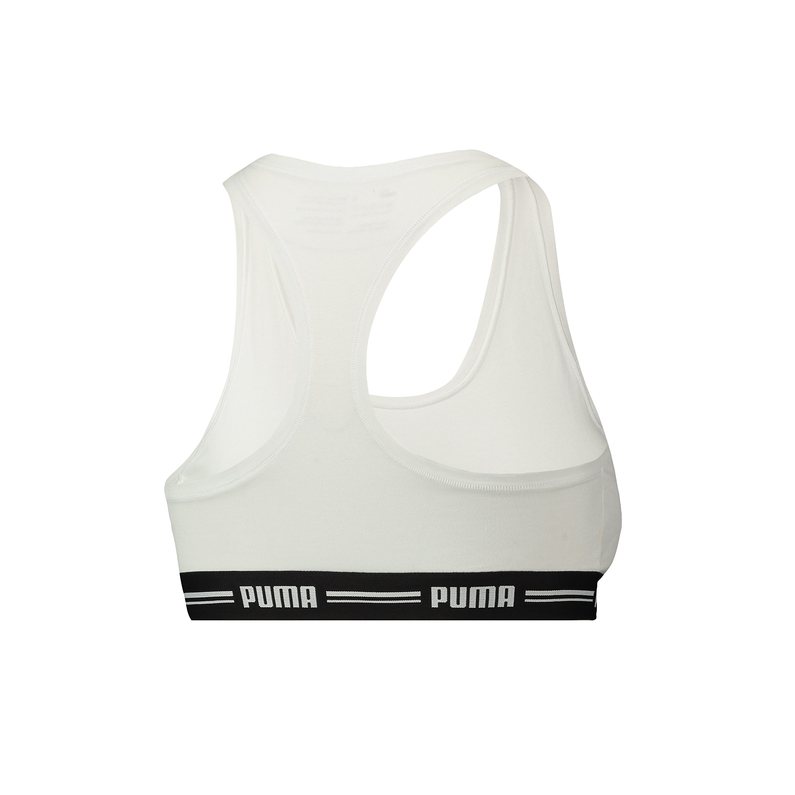 PUMA Iconic Racer Back Sport biustonosz damski, 3 sztuki, biały (300), S