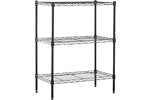 Amazon Basics 3-Shelf Adjustable, Heavy Duty Craft Storage Shelves