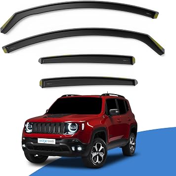EdgeVisors Wind Deflectors for Jeep Renegade MK1 Door 5 Door SUV 4pc