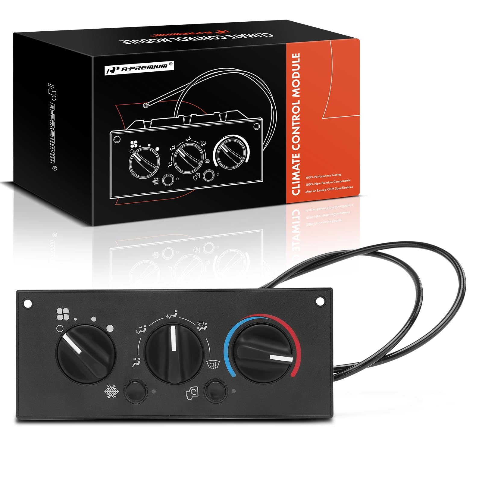 A-Premium - HVAC A/C and Heater Climate Control Module - Kenworth Heavy Duty AC Control Panel - 2002-2006 Kenworth C500 T300 T600A T800 W900