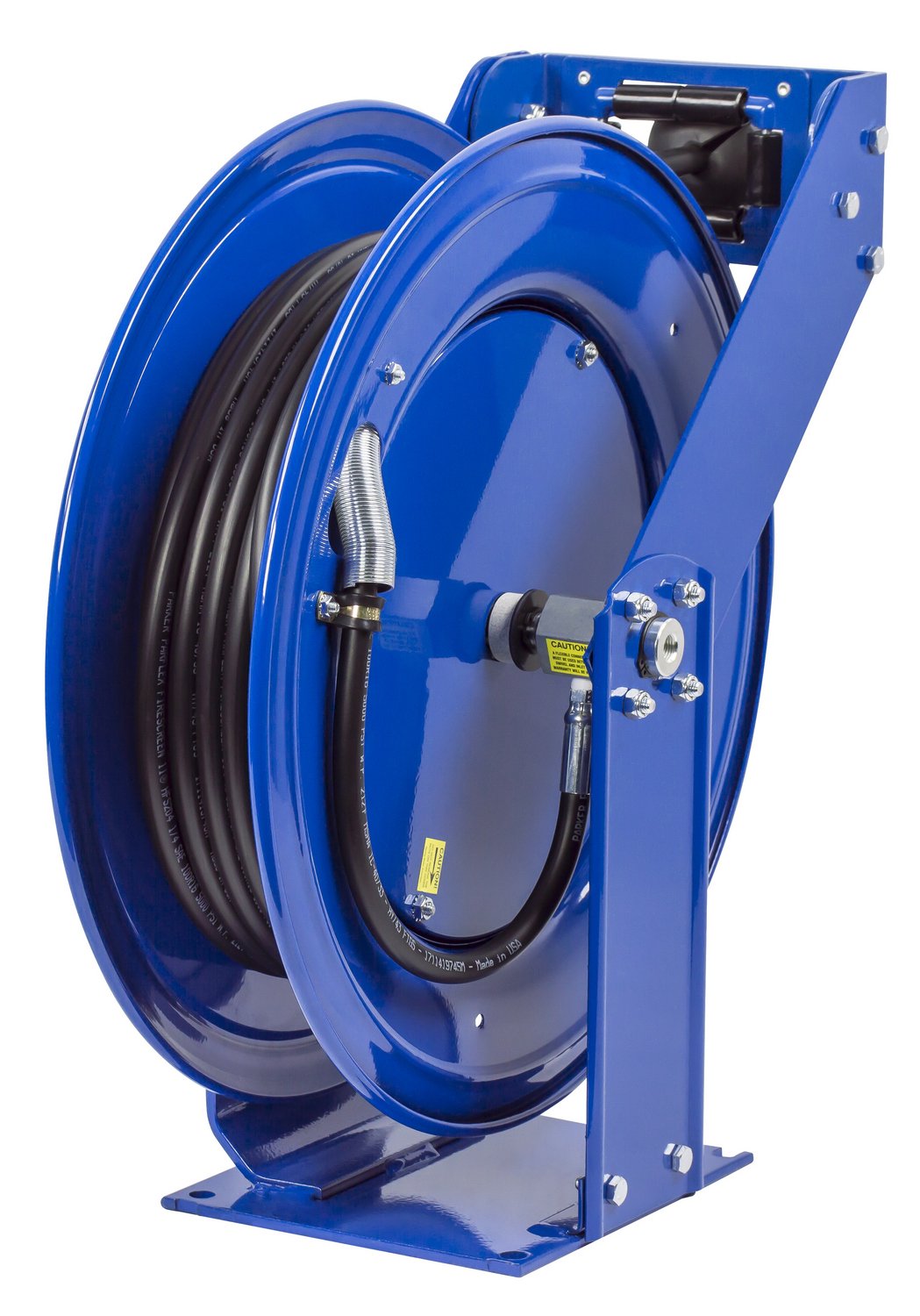 Coxreels THP-N-150 Supreme Duty Spring Rewind Hose Reel for grease/hydraulic oil: 1/4" I.D., 50' hose, 5000 PSI