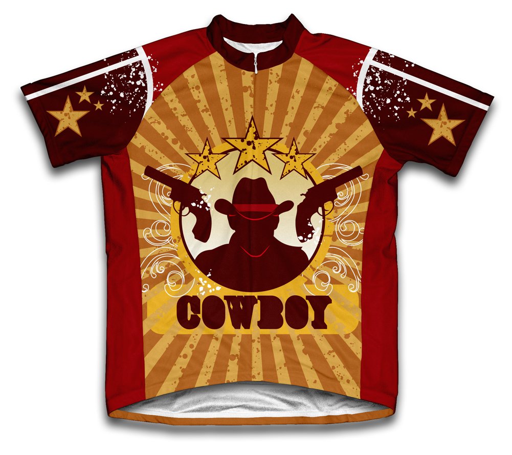 Country Throwdown Short Sleeve Cycling Jersey for Youth - Size M Brown