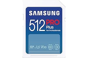 PRO Plus microSD Card, 512GB, Up to 180 MB/s Read/ Write, C10, UHS-I, U3, V30