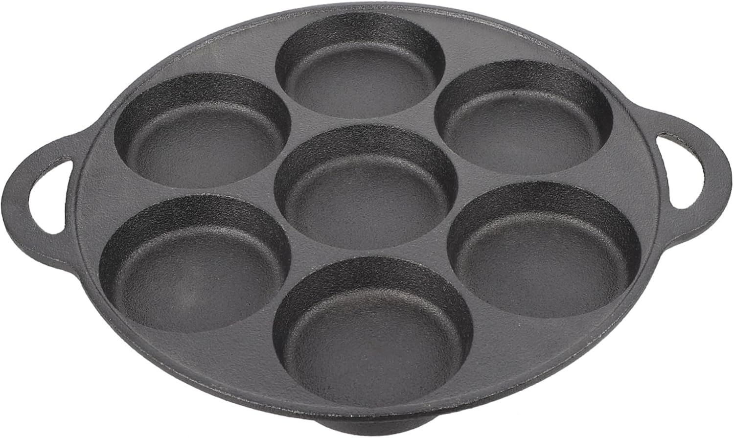 1pc Non-stick Snail Cooking Pan Seven-hole Omelette Frying Pan Ergonomic Design for Easy Use and Cleaning Heavy-duty Iron Material Kitchen Accessory for Breakfast