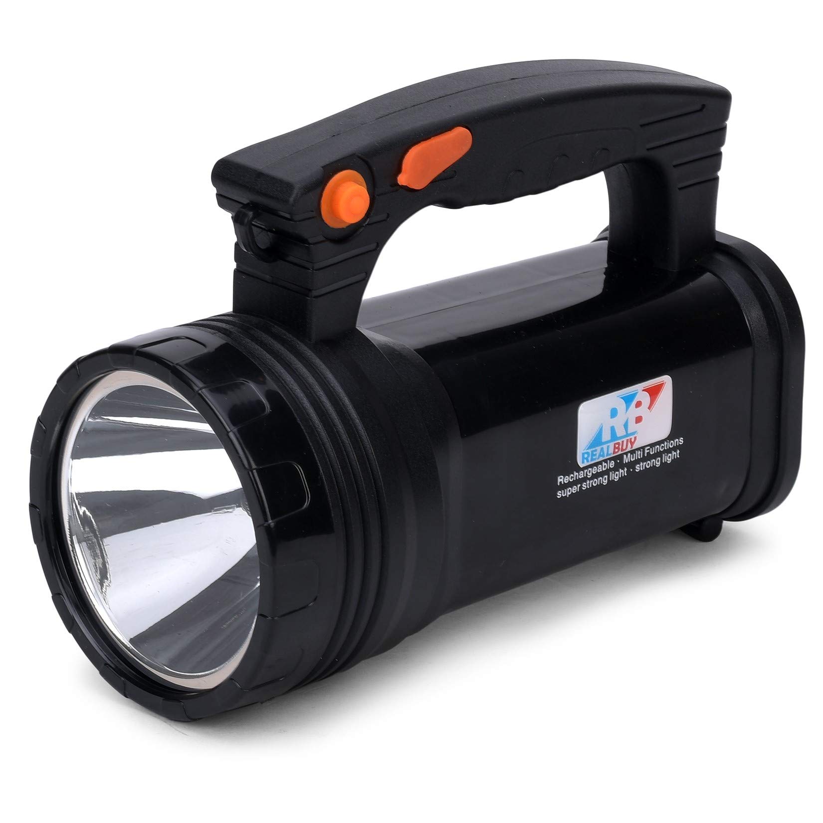 REALBUY LED Search Light 5W - 510 Lumens with Lithium Battery (Range up to 400 meters) - Rechargeable Handheld Torch (B083RQW4SP) Amazon Price History, Amazon Price Tracker