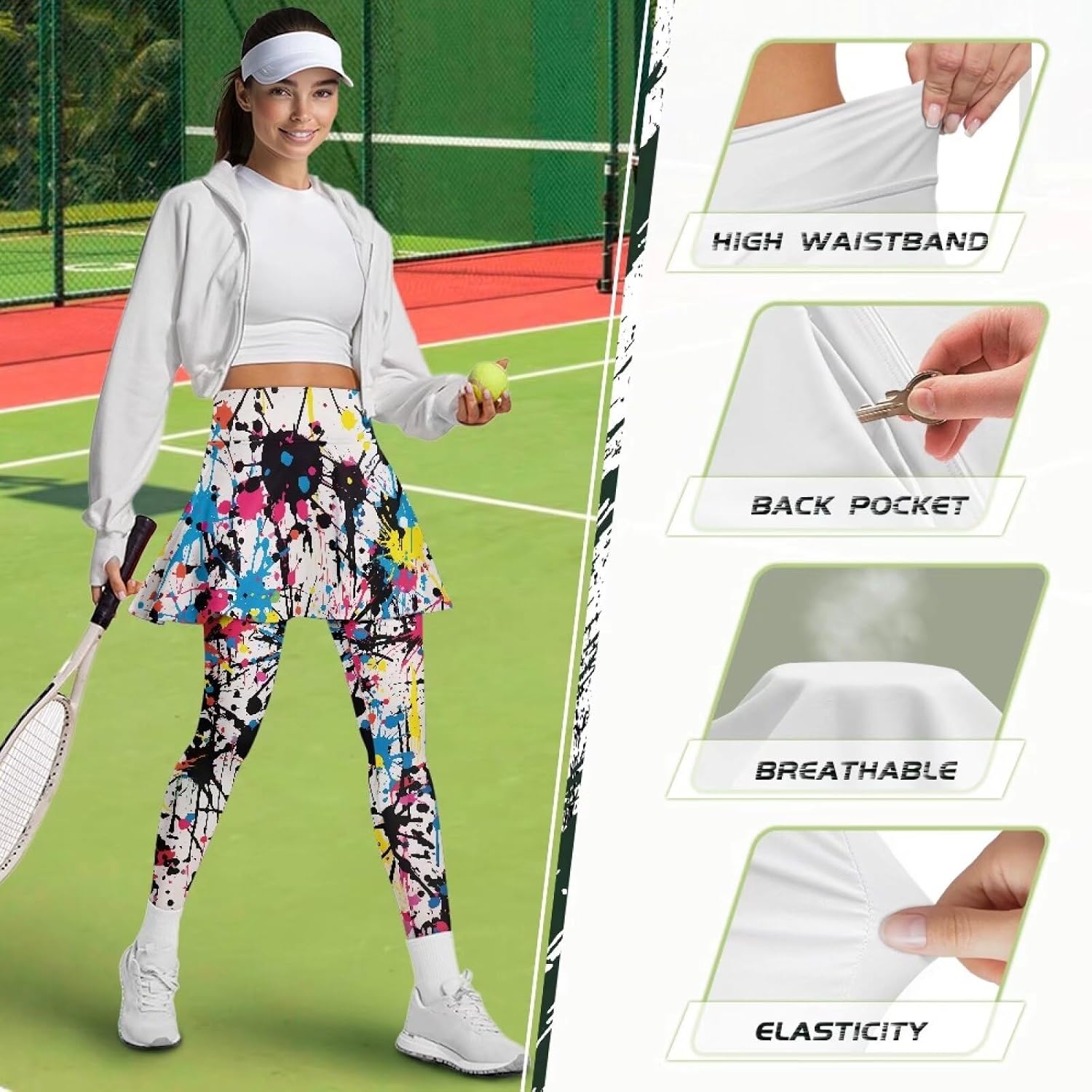 Stylish Yoga Skirt Pants for Women Enhance Flexibility Durable High Waisted Fitness Wear
