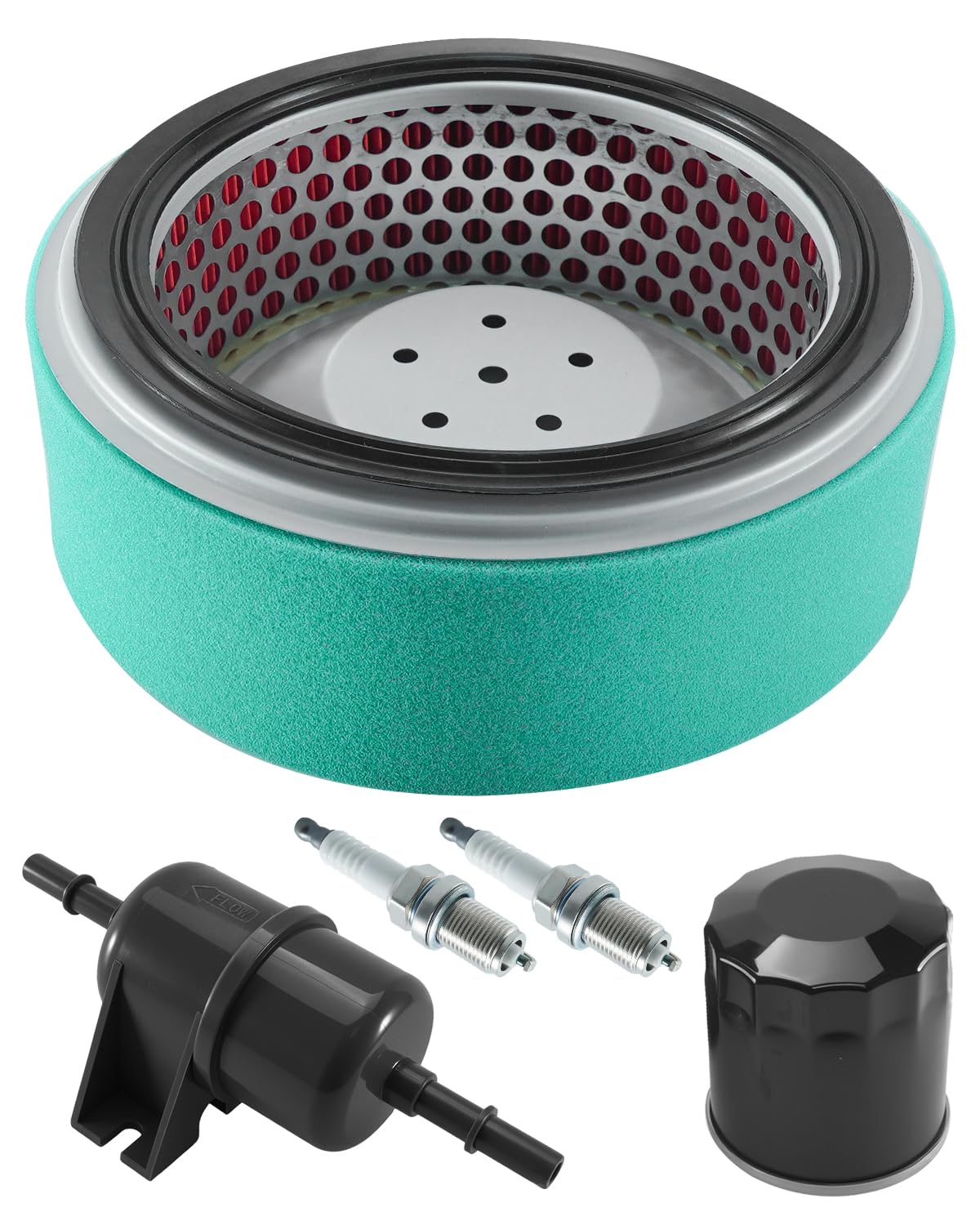 Photo 1 of *SPARK PLUGS ONLY* PUXWQT Filter Maintenance Kit Fit for John Deere X475 X485 X585 X700 X720 X728 X730 X738 X739 Replace M148207 M152049 AM117584 AM107423 M138938