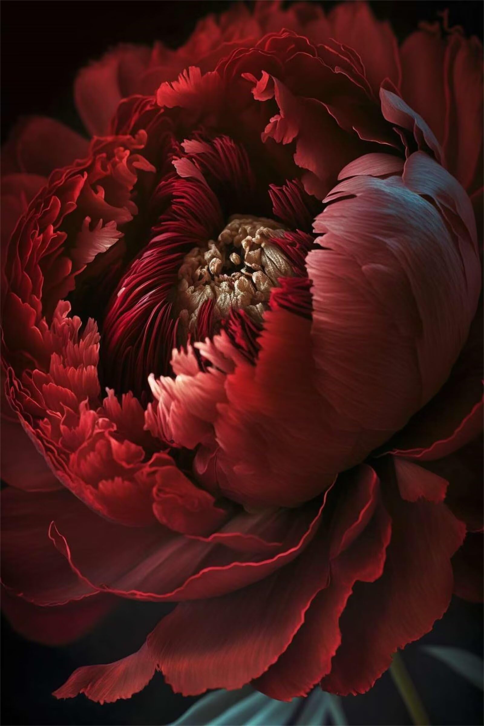 Puzzle dla dorosłych, 700 elementów, czerwone kwiaty piwonii 52 x 38 cm, kolorowe puzzle "zrób to sam" do dekoracji domu, rodzinne puzzle dla początkujących i dzieci