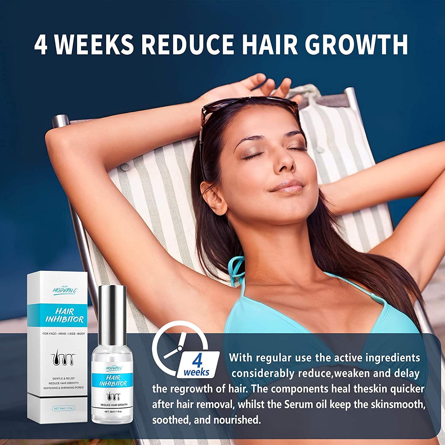 Hair Inhibitor Spray Natural Hair Stop Growth Spray For Arm Underarm