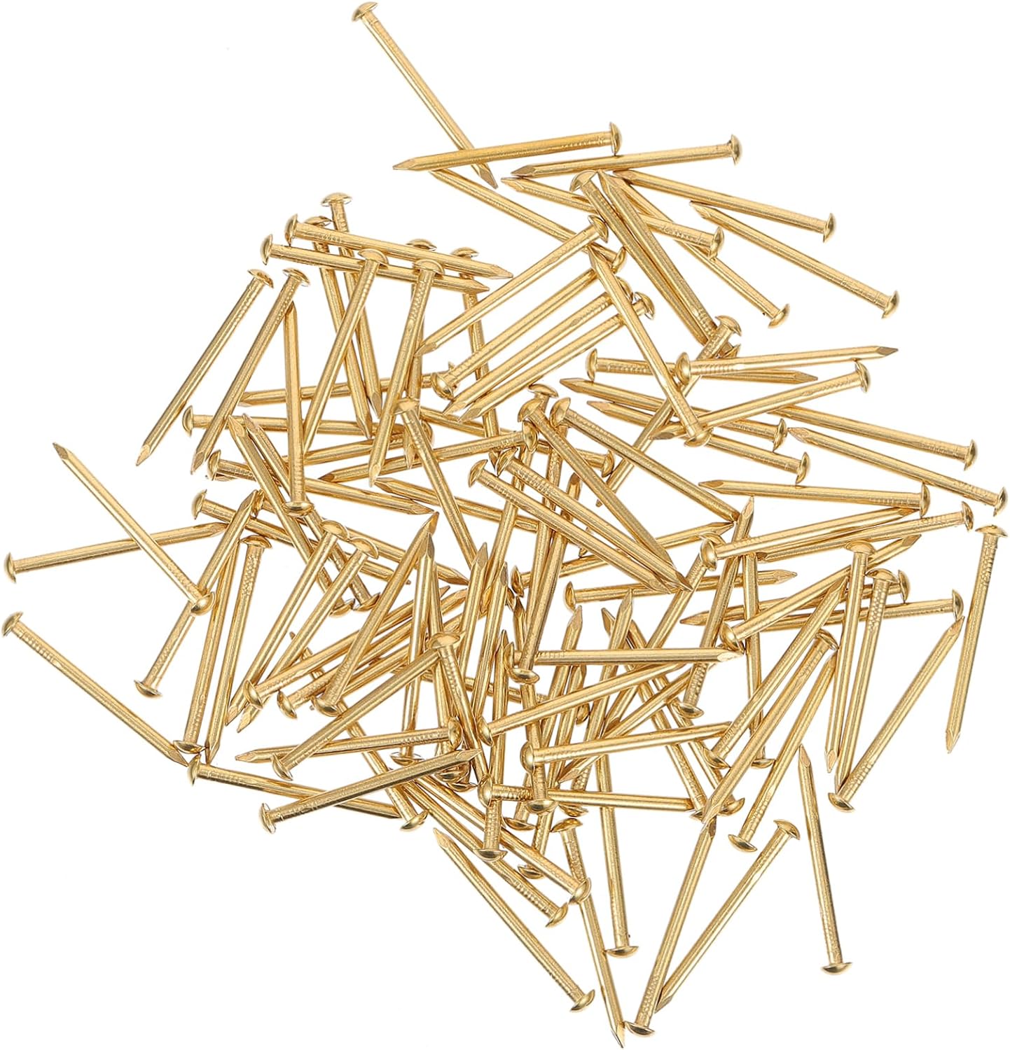ULTECHNOVO 1pack Round Head Pure Copper Nails for Furniture Fastening Fastening Accessories for Home and Office Projects for Hanging Photos and Repairing Furniture