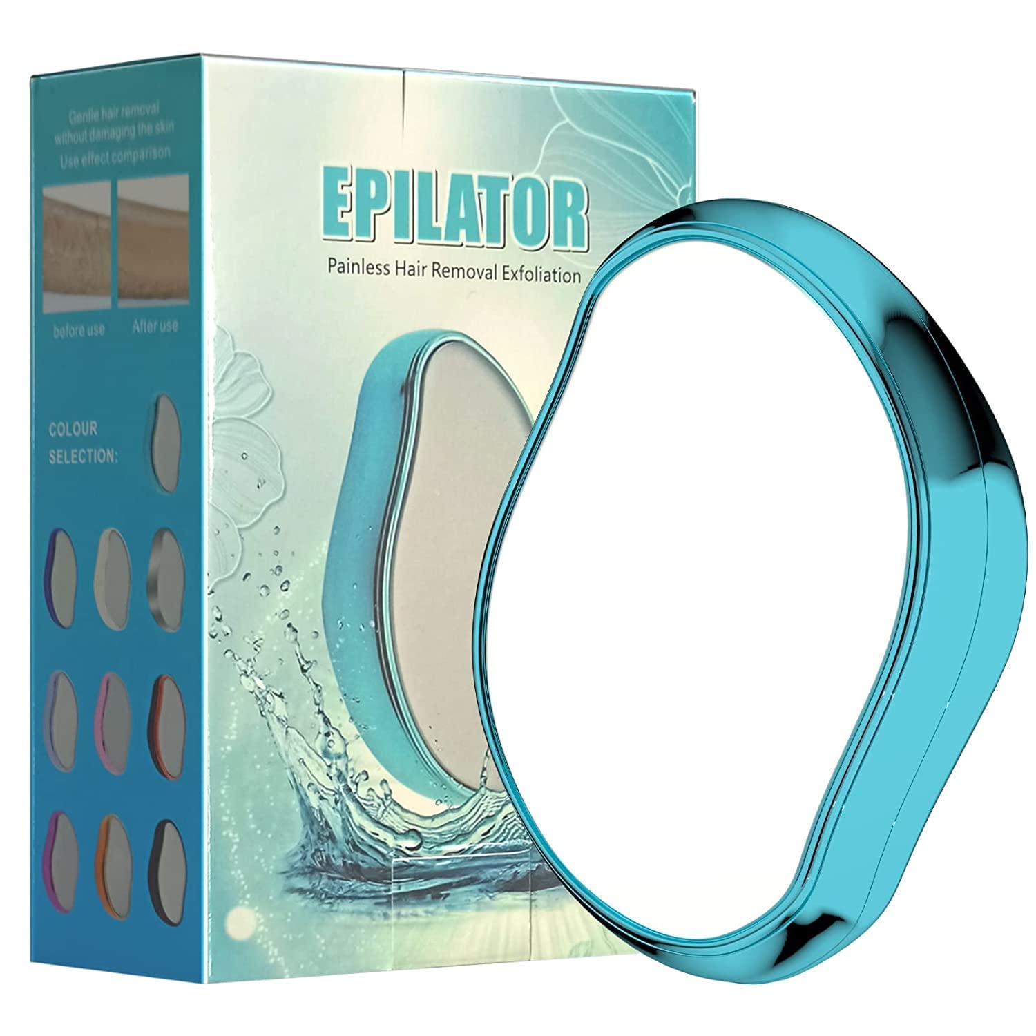 Crystal Hair Eraser for Women and Men, Magic Crystal Hair Remover Painless Exfoliation Hair Removal Tool for Arms Legs Back, Washable Crystal Epilator Without Shaving for Smooth Skin Gifts-image-22