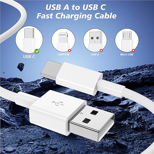 Miniatura 3 de Cable de carga USB C largo de 10 pies de Apple, paquete de 2 cables de carga tipo C a USB C para iPhone 15 Plus15 Pro Max, MacBook Pro
