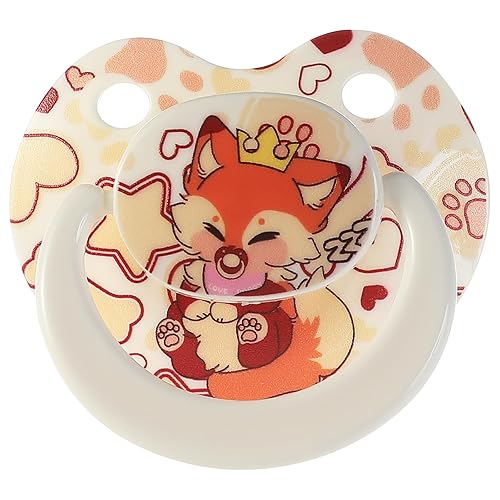 Big Size Adult Pacifier for Anxiety: Cute Paci Large Shield for Sleep - Silicone Binky Autism Toys with Case White