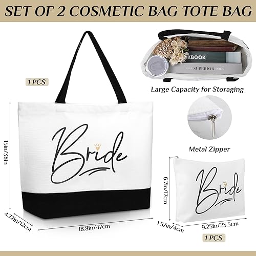 Miniatura 2 de Sieral 3 piezas de regalos de novia para despedida de soltera, bolsa de maquillaje, vaso de acero inoxidable, regalos de despedida de soltera, boda,