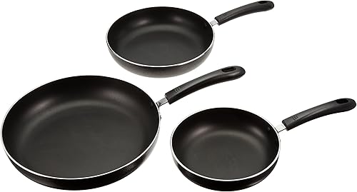 Concord Juego de 3 sartenes antiadherentes de aluminio
