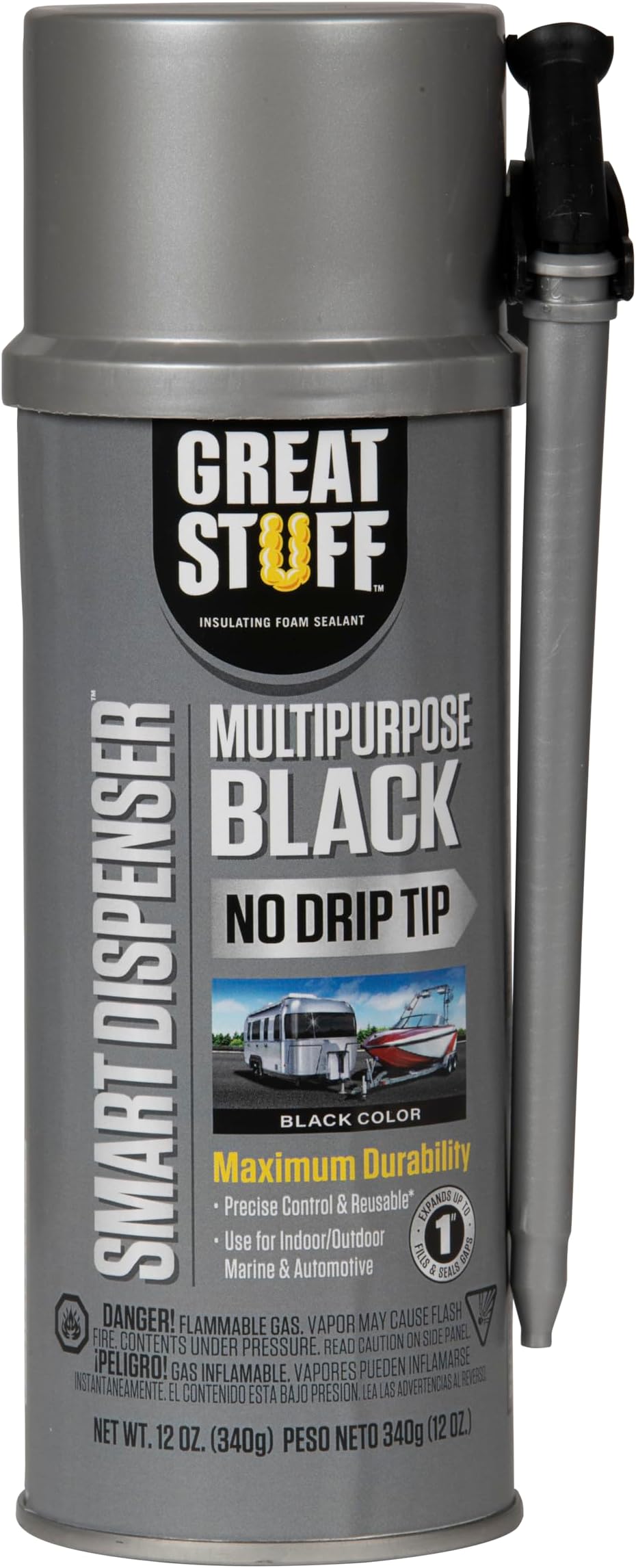 Great Stuff 99112876 Smart Dispenser Multipurpose Black, 12 Oz.
