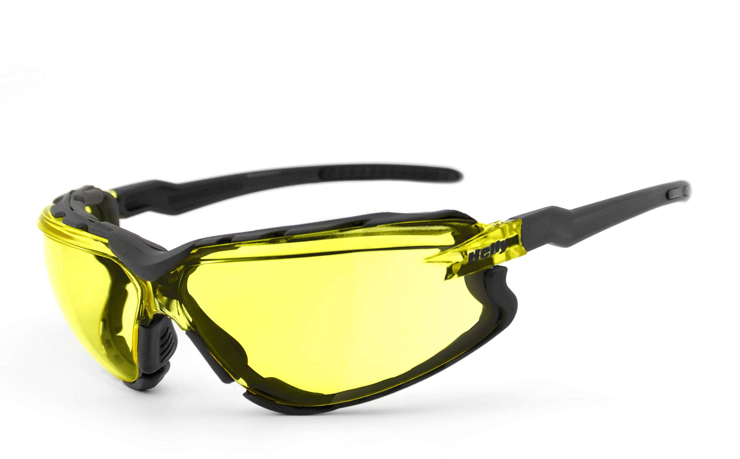 HELLY® - No.1 Bikereyes® | Lunettes pour motards, lunettes pour motocyclistes, lunettes de nuit (verres, Xenolit®) | anti-buée, coupe-vent, verres de sécurité - HLT® | rembourrage amovible
