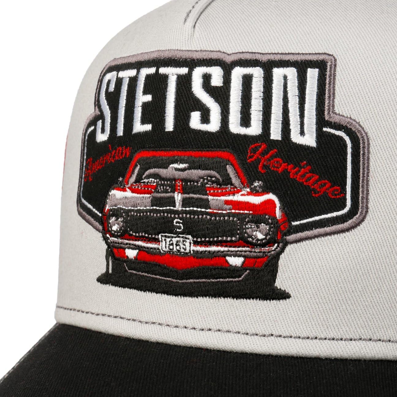 Stetson Cappellino Garage American Heritage Uomo - Trucker cap Berretto Baseball Mesh Snapback, con Visiera, Visiera Estate/Inverno Primavera Estate Autunno Inverno