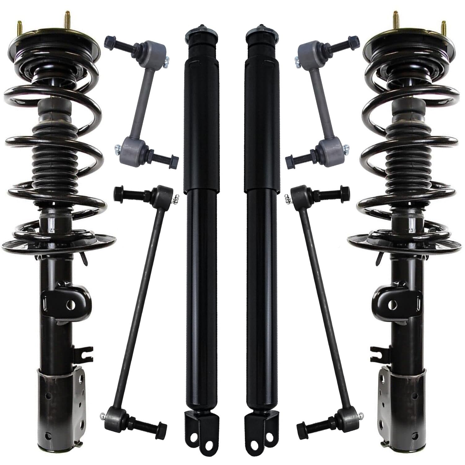 Detroit Axle - 8PC AWD Suspension Kit For 2013-2019 Ford Explorer 3.5L