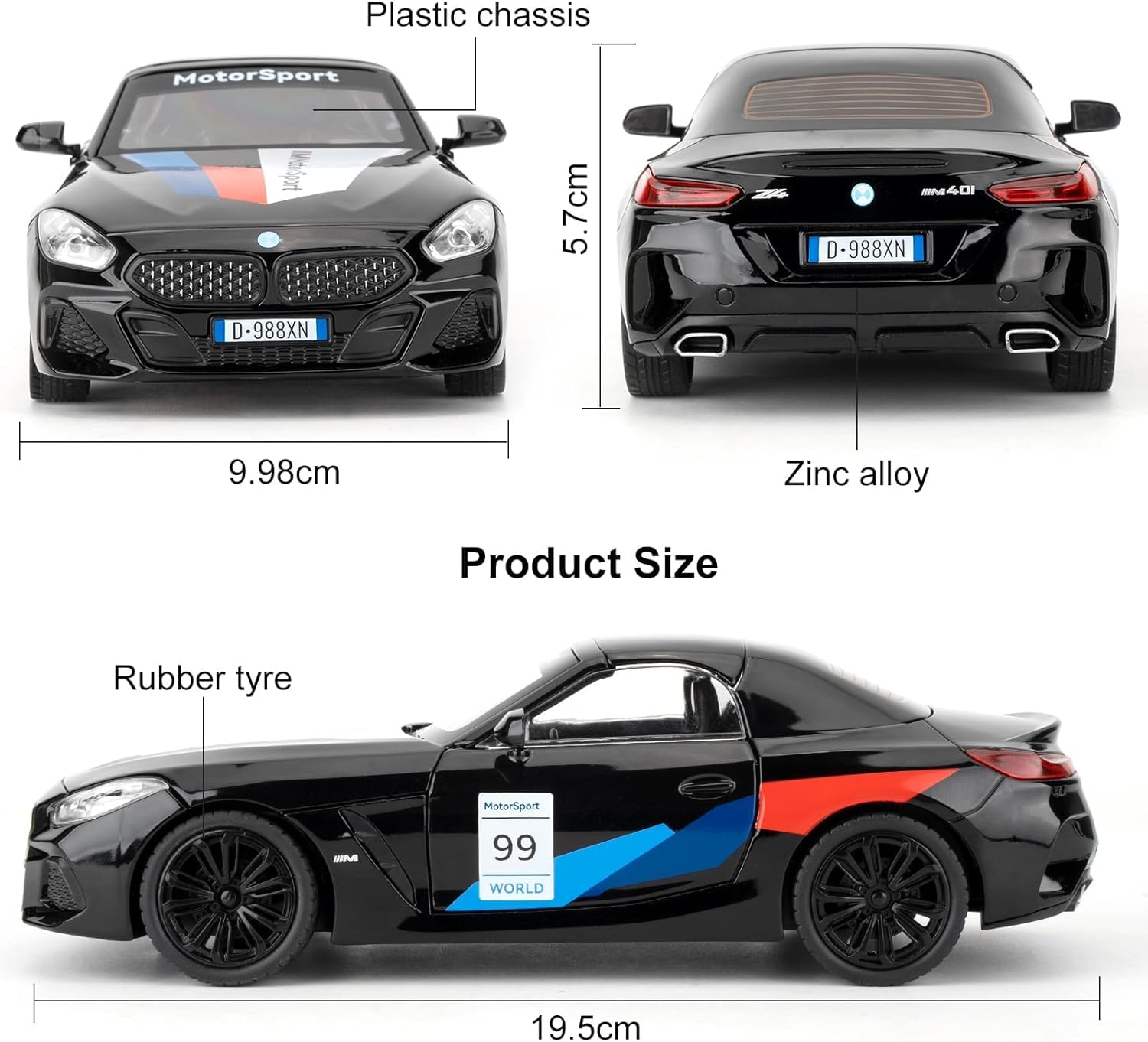 BMWZ4　1/24 Maisto　スポーツカー　スペシャルエディション Invite 1:24 Scale B-M-W Z4 Die-Cast Model Car – Alloy Metal