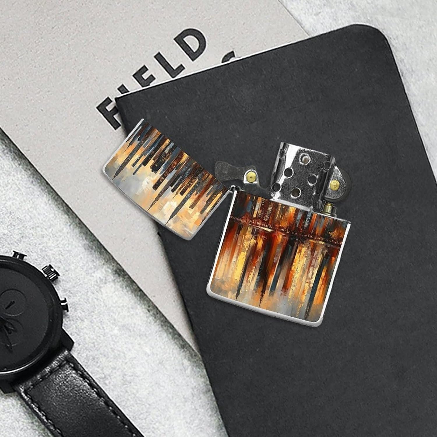 City Night Scene Lighter Case Cover Lighter Shell