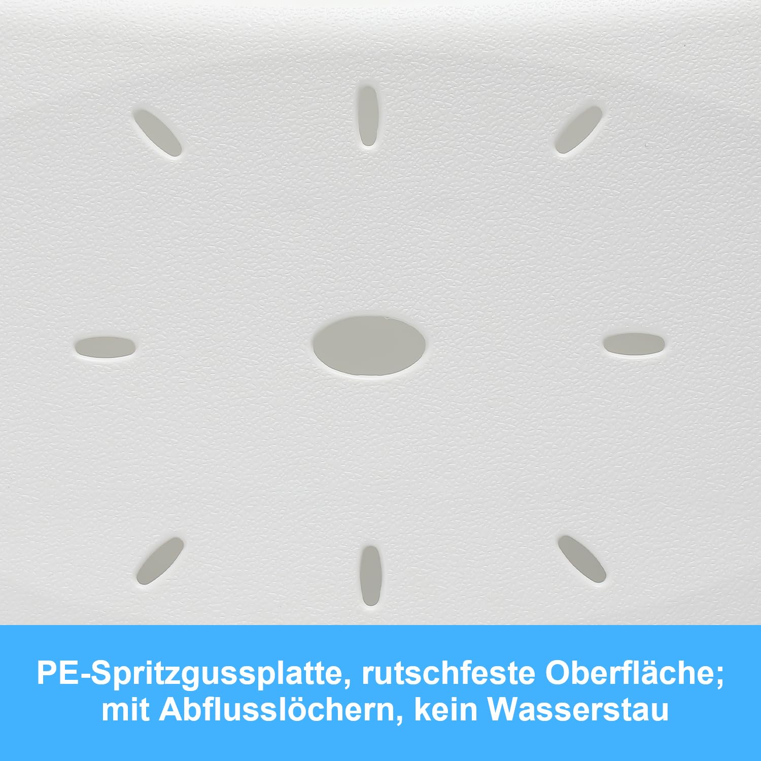 Siège de Baignoire pour Personnes âgées, Planche de Bain pour s'asseoir, avec poignée, Plateau de siège en Plastique, Chaise pour Salle pour Personnes âgées, Blanc, Charge maximale 150 kg