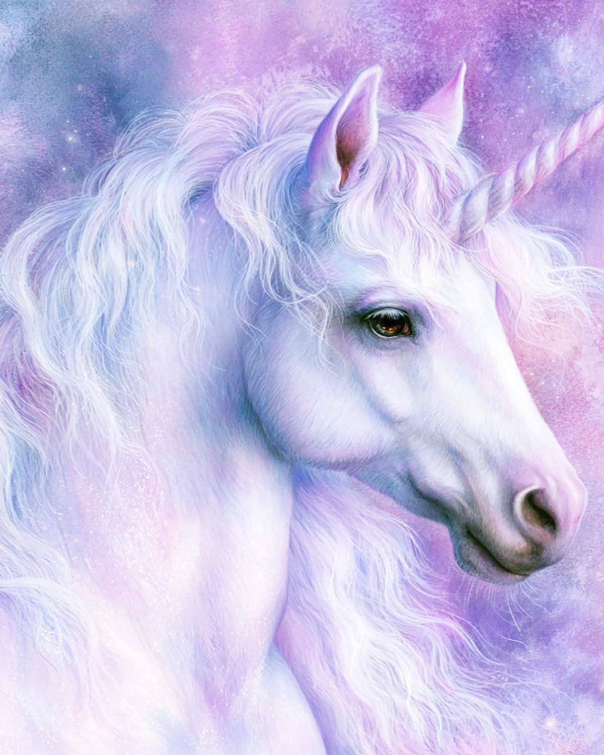 Liubaishi Purple, White, Pink Paint By Numbers For Adults, Unicorn Theme, 40X50 Cm Acrylic Canvas Kit
