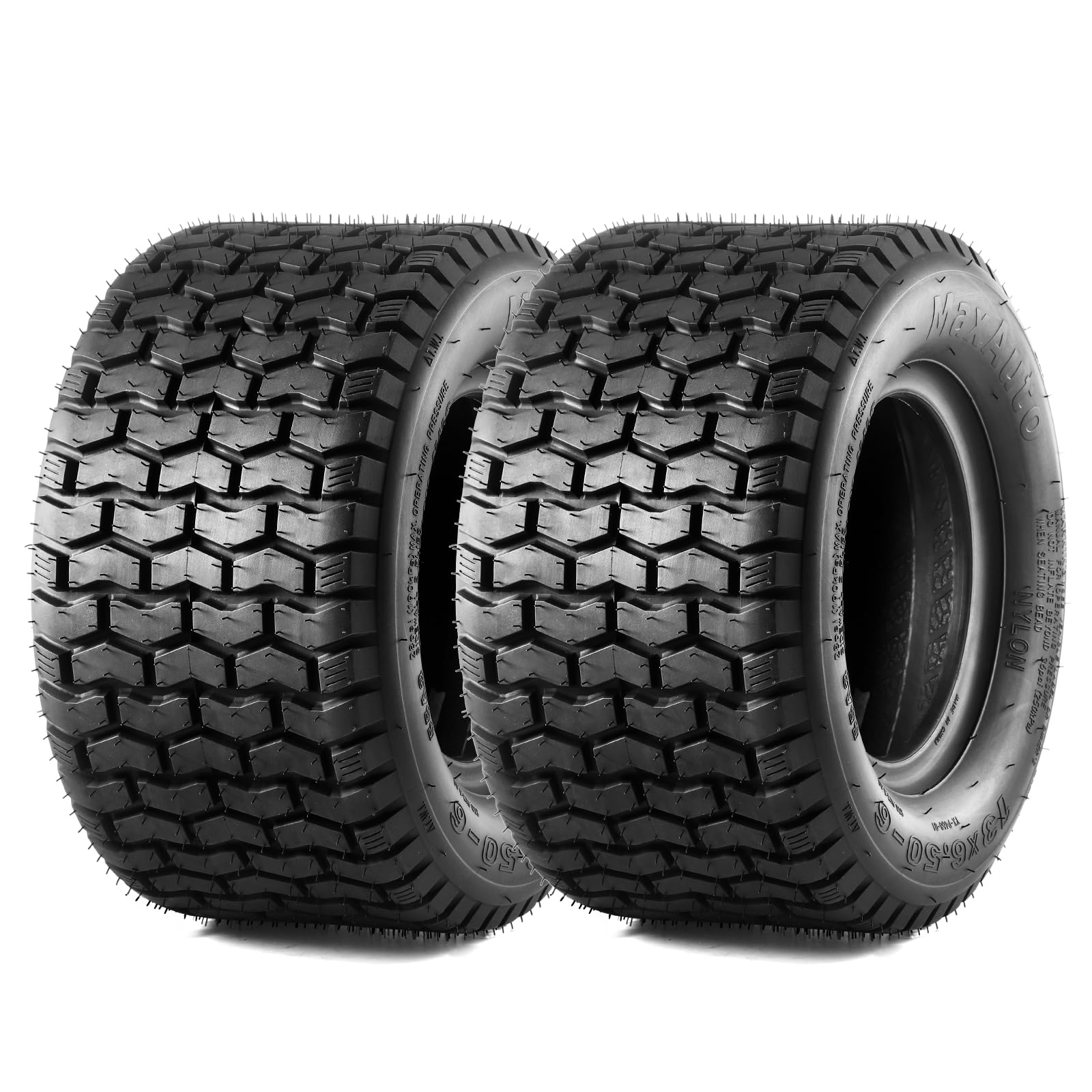 MaxAuto Lot de 2 pneus de Rechange pour Tondeuse à Gazon John Deere Craftsman 13x6.50–6 13 x 6.50–6 13 x 6.5x6 13/6.50–6