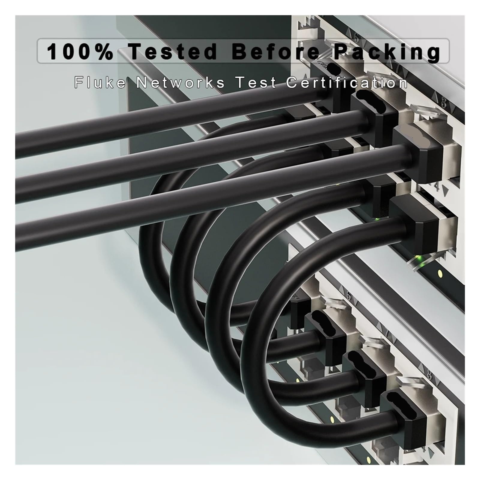 Ethernet-Kabel, Cat6A F/UTP Ethernet-Kabel 10 Gbit/s POE 4,8 mm 0,1–2 m