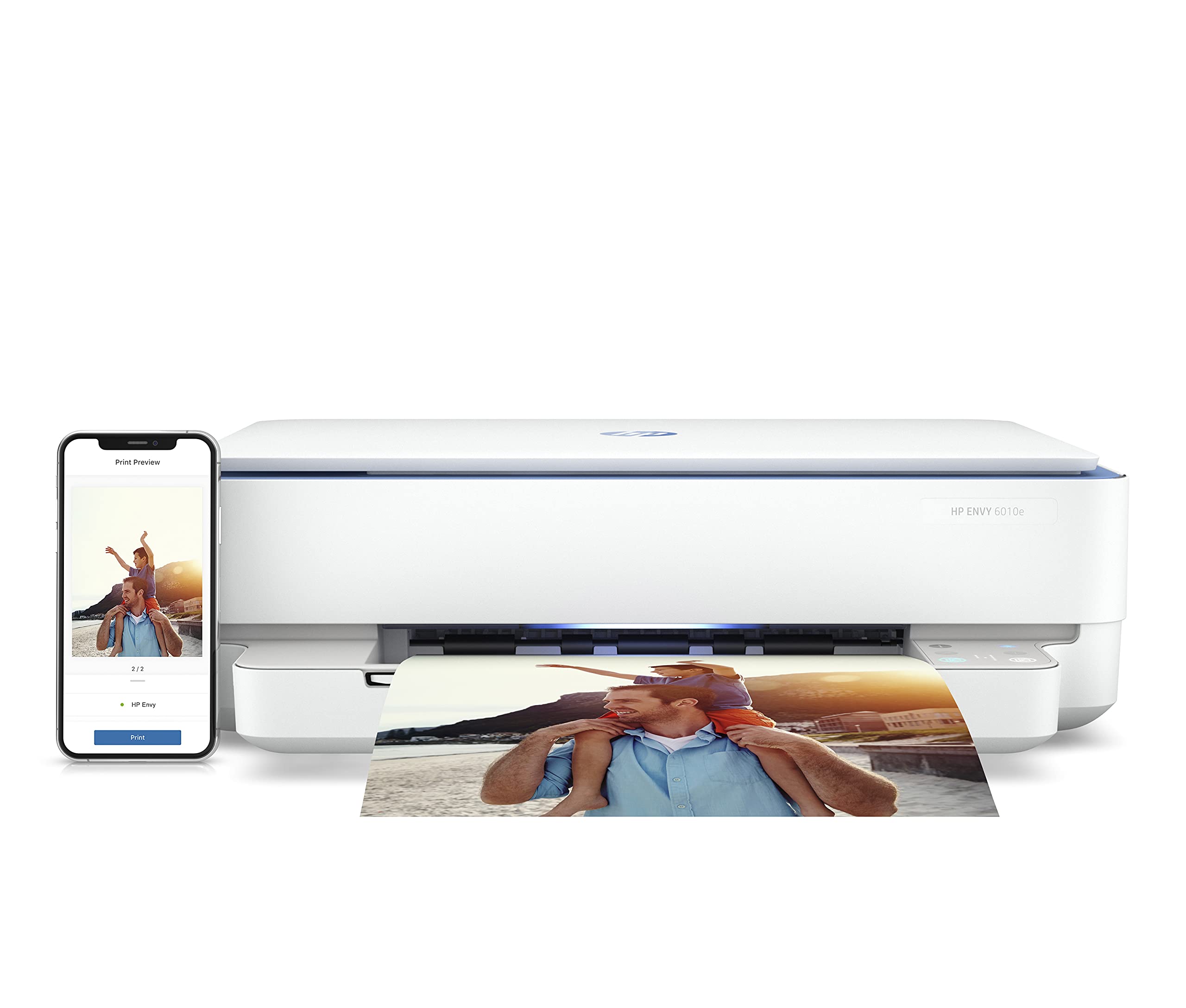 HP Envy 6010e Multifunktionsdrucker, 3 Monate gratis drucken Instant Ink inklusive, Drucker, Scanner, Kopierer, WLAN, Airprint, Blau