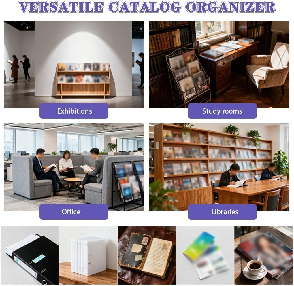 日本製籐編みマガジンラック - 家庭用スナック収納、卓上新聞オーガナイザーバスケット、組み立て不要