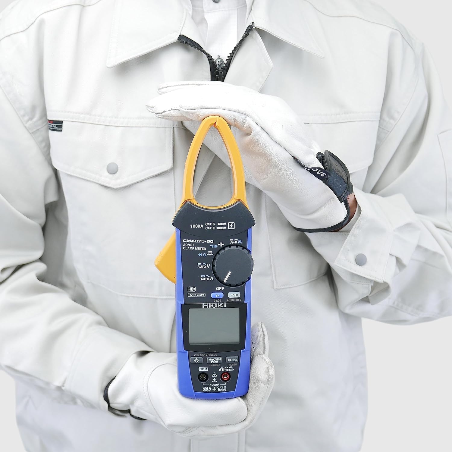 Medidor eléctrico portátil | Pinza amperimétrica de 1000 A CA/CC para mantenimiento industrial y sistemas de energía | Modelo: CM4375-50