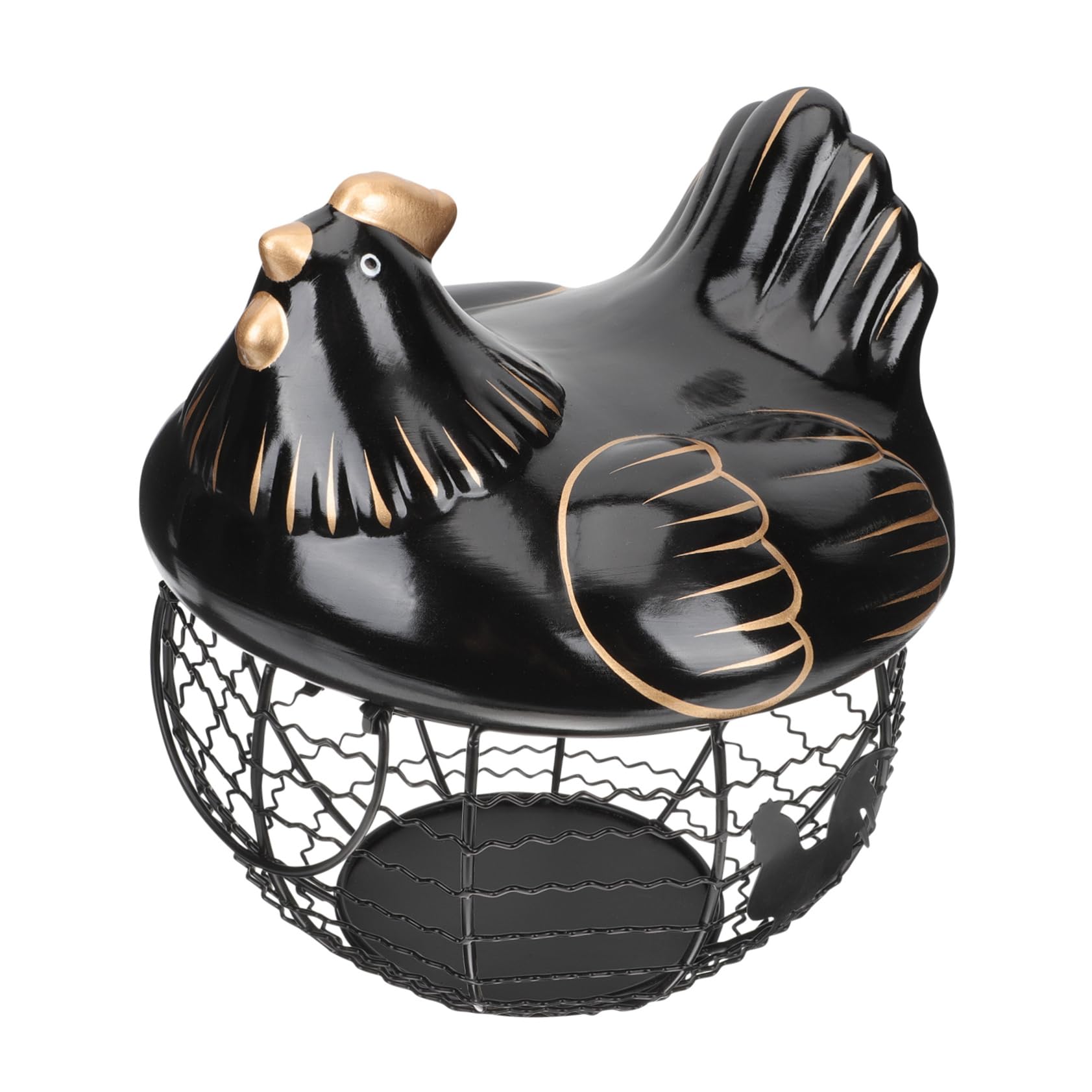 Cesta para huevos de malla de alambre PRETYZOOM portátil ideal para almacenamiento de cocina